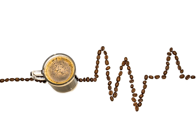 coffee cup, coffee, heartbeat