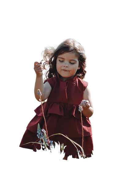 girl, kid, field