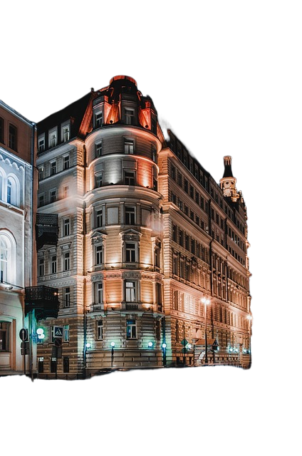 ночь, город, city