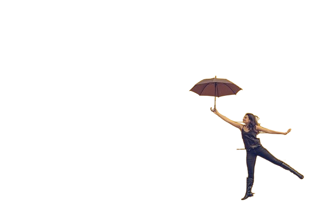 woman, umbrella, floating 女人,雨伞,浮动