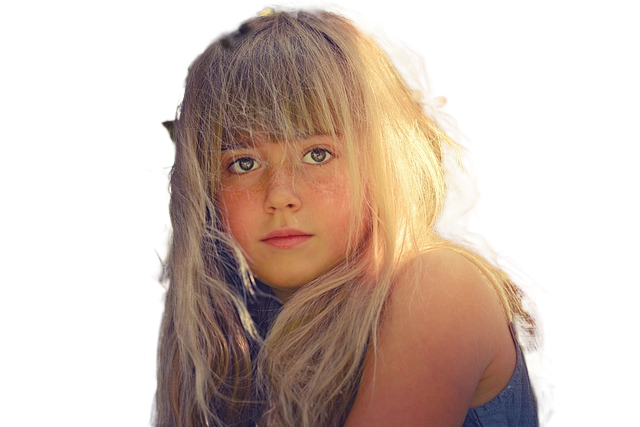 girl, blonde, face