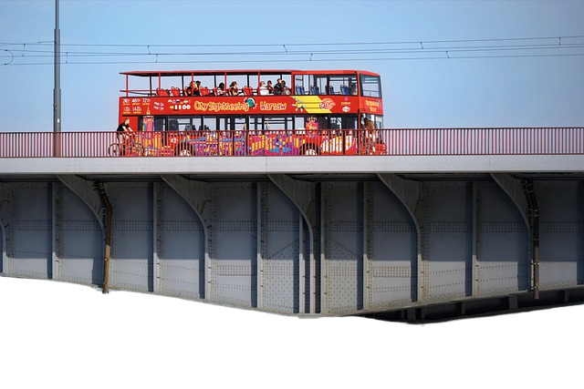 bus, coach, bridge
