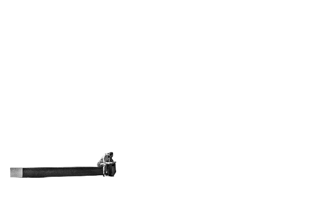 man, sitting, bench
