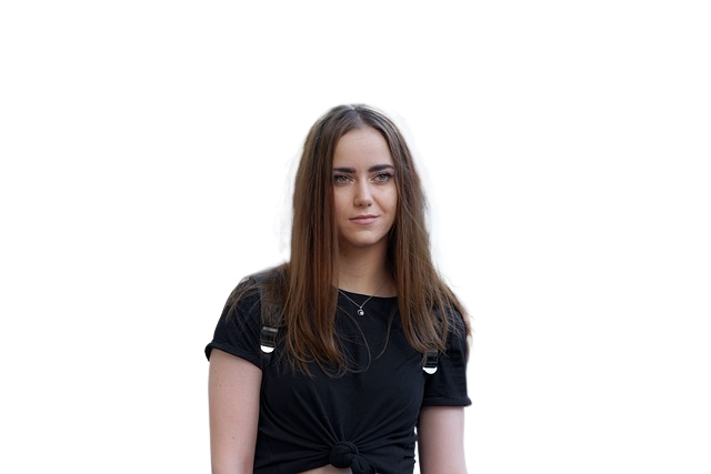 girl, smile, long hair