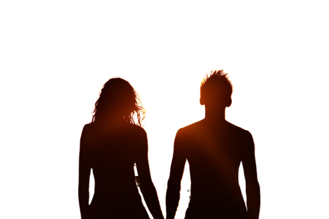 sunset, romance, nature