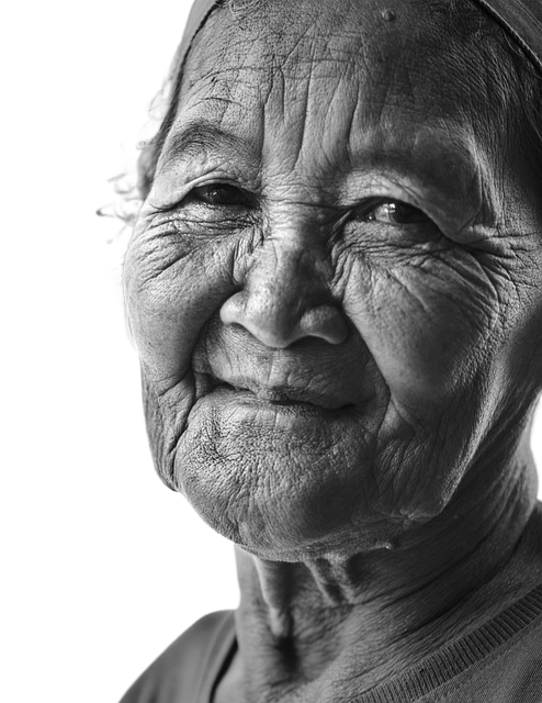 mother, old woman, tenderness