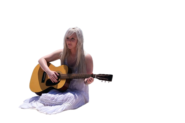 woman, young, musician