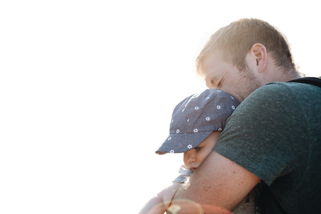 child, dad, portrait