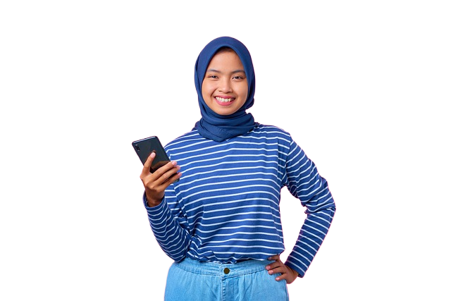 girl, smartphone, happy
