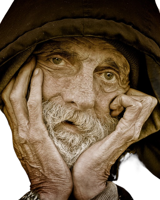 man, portrait, homeless