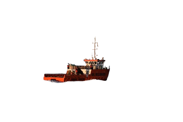 ship, ocean, mountains
