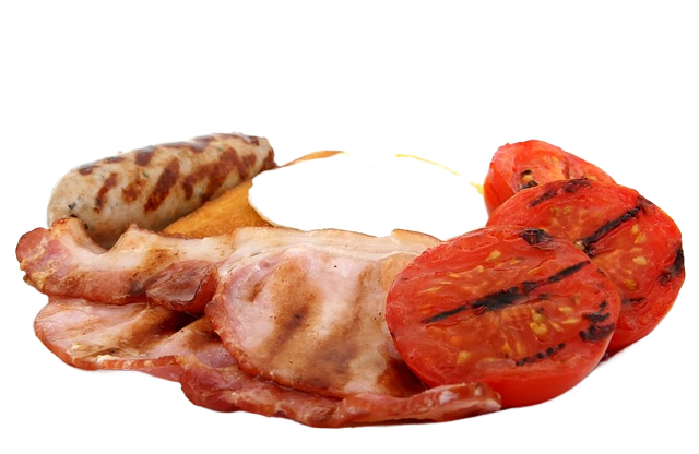 bacon, bread, breakfast 熏肉、面包、早餐