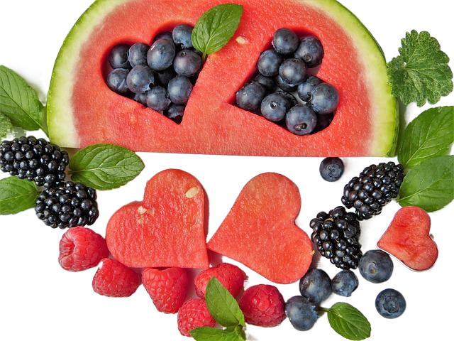 watermelon, berry, fruit 西瓜,草莓,水果