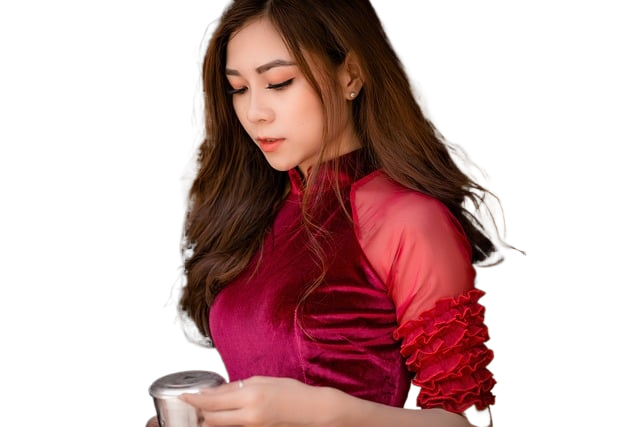 woman, coffee, young