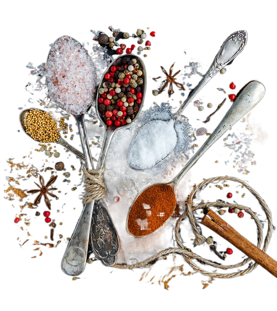 phone wallpaper, spices, spoons 手机壁纸、香料、勺子