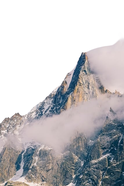 mountain, nature, fog
