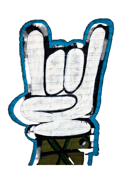 graffiti, hand sign, isolated 涂鸦、手势语、孤立