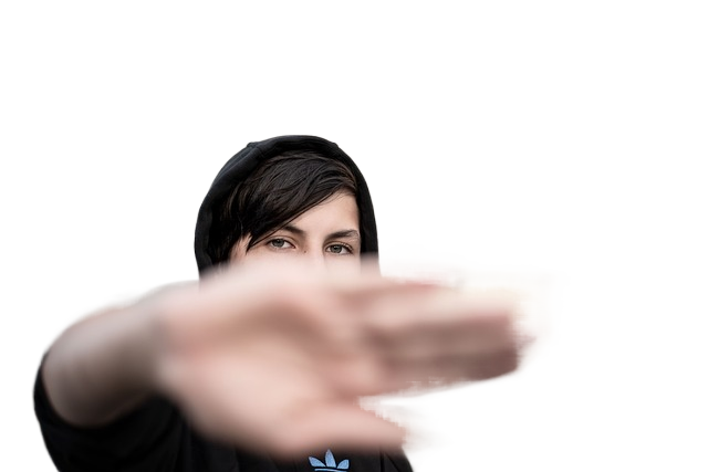 teenager, hoodie, hand