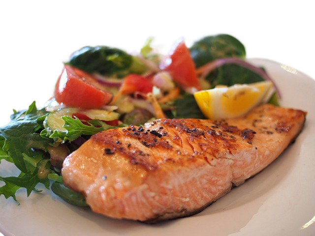 salmon, fish, seafood