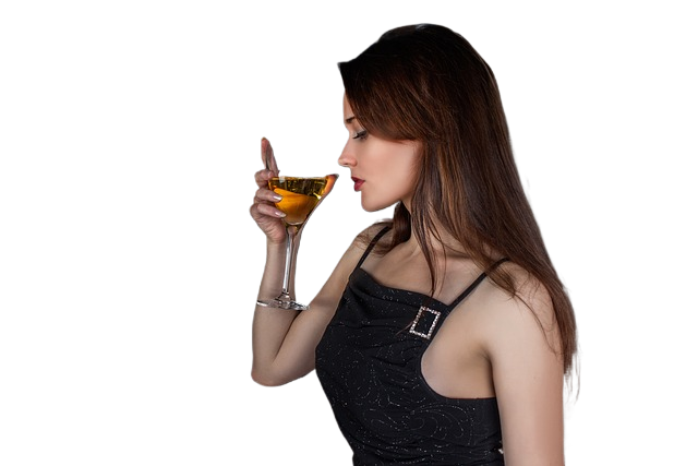 woman, model, cocktail