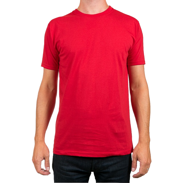 t-shirt, red, man