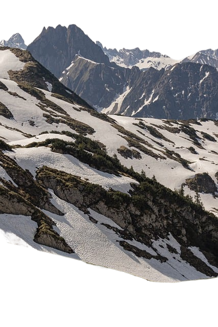 mountains, snow, summit
