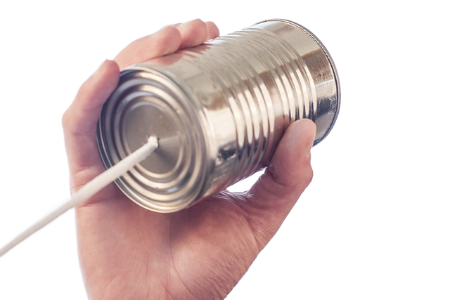 tin can, speak, talk 铁罐,说话,聊天
