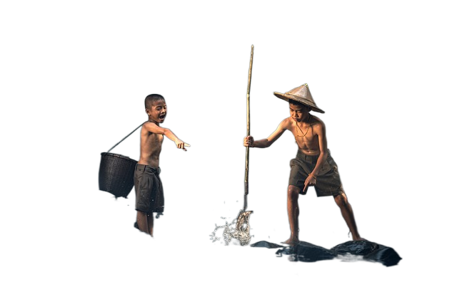 children, fishing, teamwork 孩子,钓鱼,团队合作