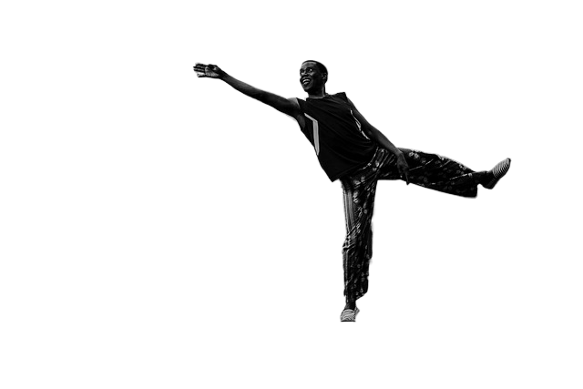 man, dance, monochrome