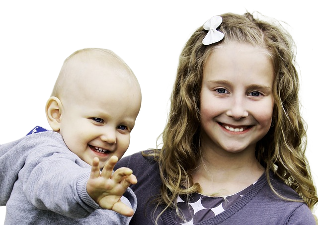 siblings, girl, infant