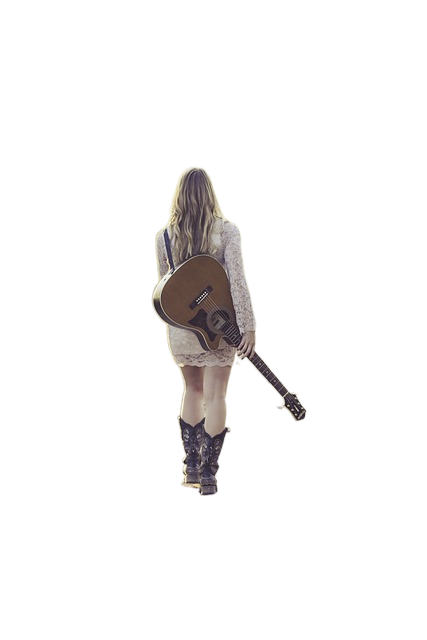 guitar, country road, female 吉他,乡间小路,女性