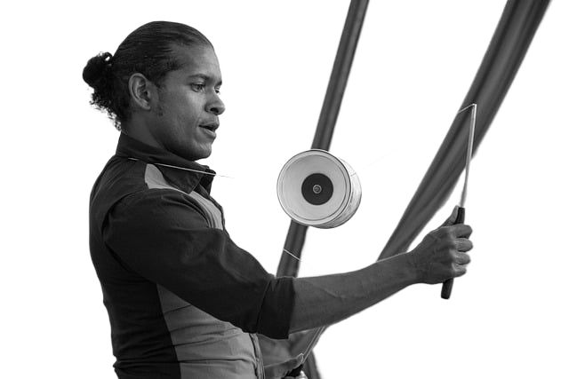 diabolo, circus, man