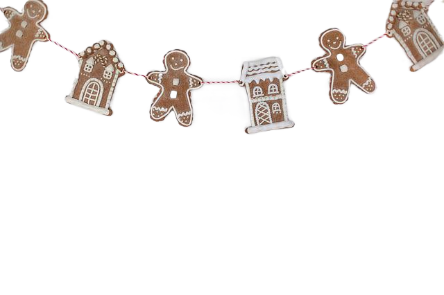 gingerbread men, houses, background 姜饼人、房屋、背景
