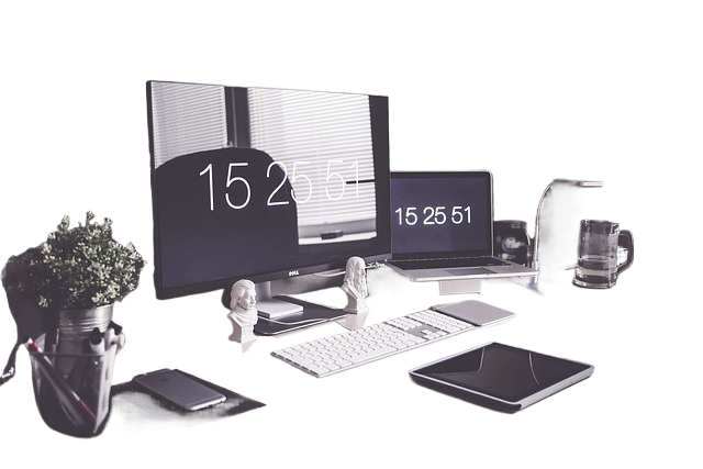 home office, computer, desk