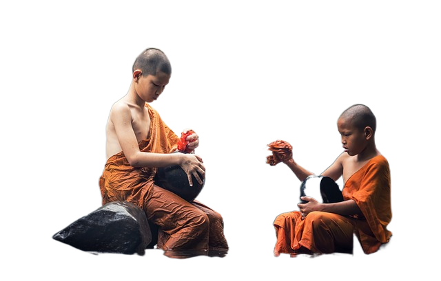 boys, monks, river 男孩,僧侣,河