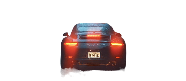 porsche, car, brake lights 保时捷车,刹车灯