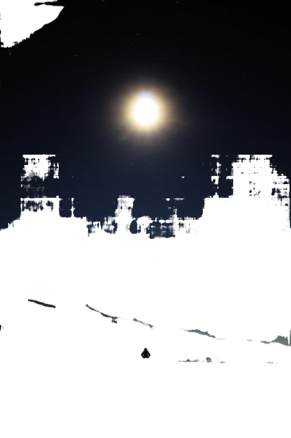 night, stars, moon 晚上,星星,月亮