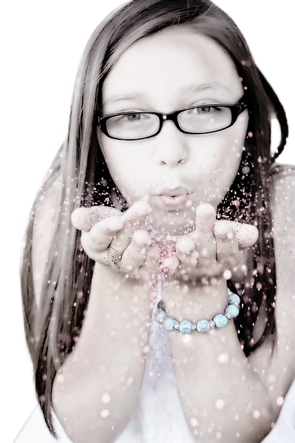 girl, blowing, portrait 女孩,吹,肖像