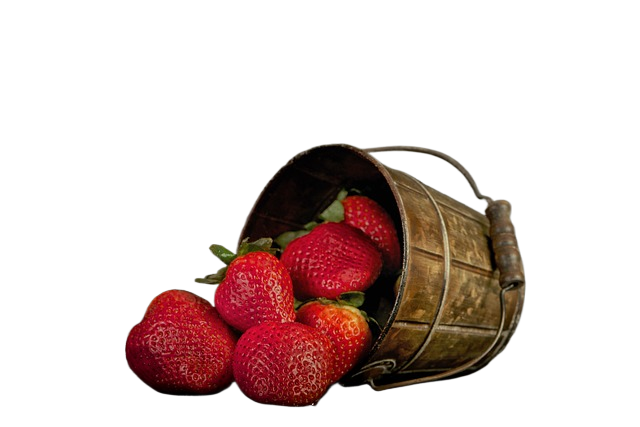fruits, strawberries, basket