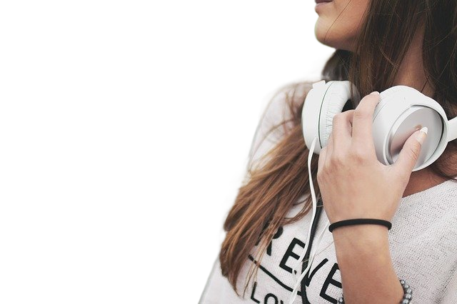 girl, music, headphones 女孩,音乐,耳机