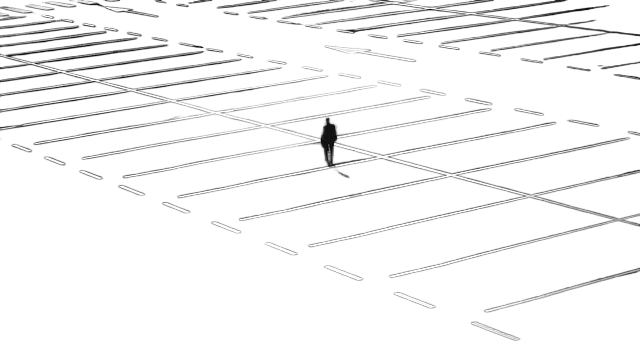 parking space, man, city 停车位,城市